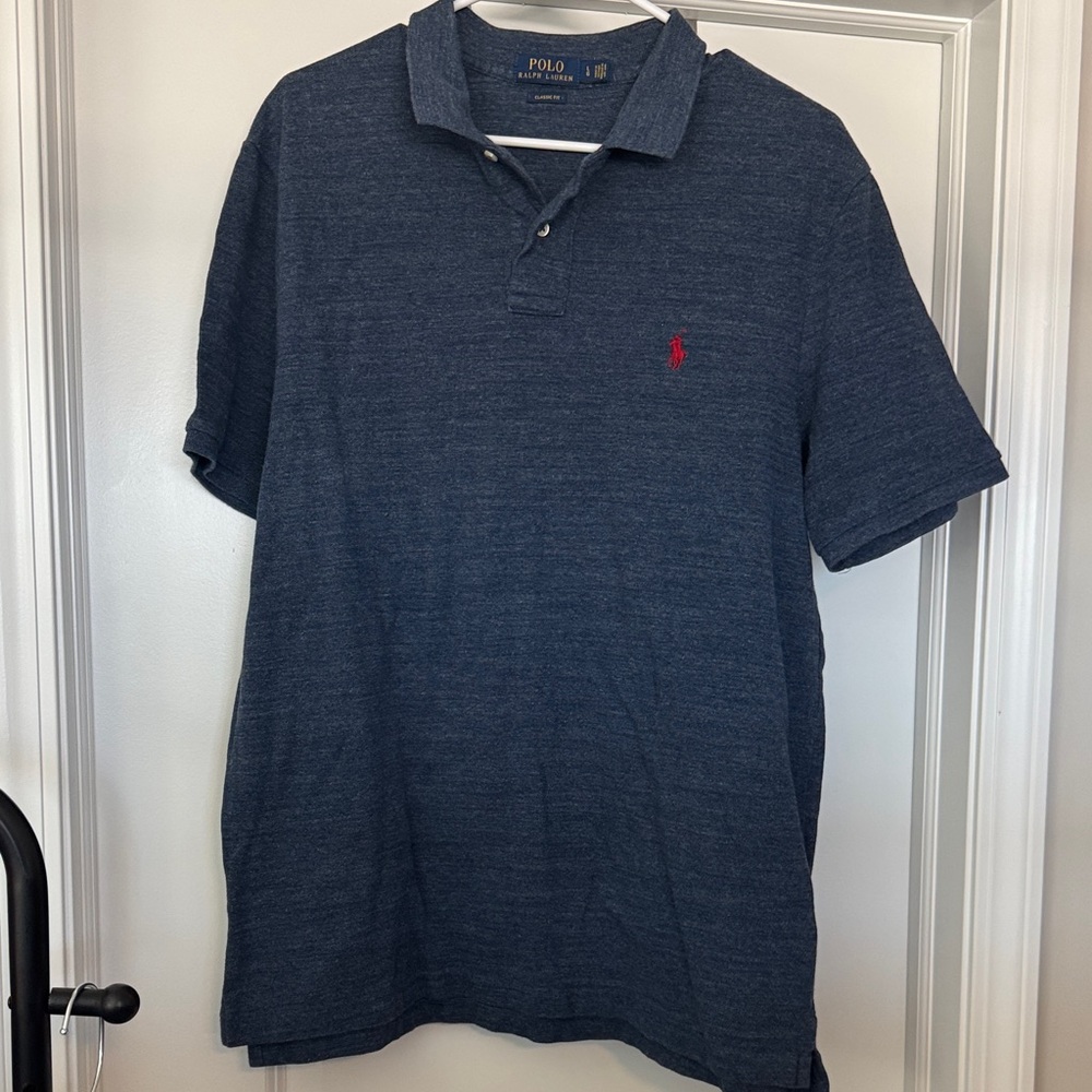 Polo by Ralph Lauren Men's Dark Blue Polo Shirt